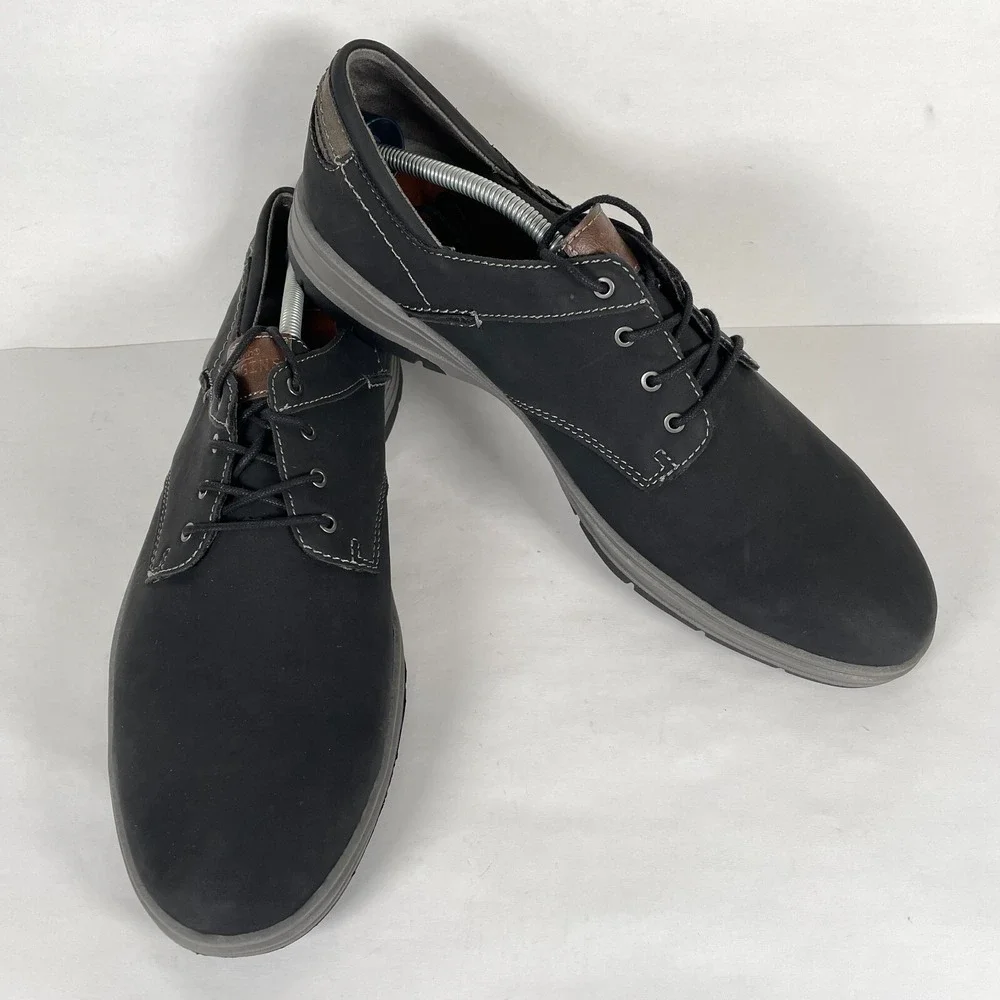 Earth Origins Winstead Oxford Shoes Mens Size 12 M Black Synthetic Lace Up Dress